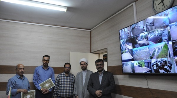حضور احمد بایبوردی رئیس مرکز در اداره حراست و قدردانی از همکاران متعهد