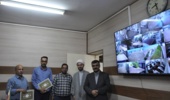 حضور احمد بایبوردی رئیس مرکز در اداره حراست و قدردانی از همکاران متعهد