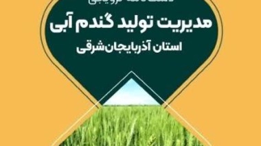 انتشار دستنامه ترویجی مدیریت تولید گندم آبی آذربایجان شرقی